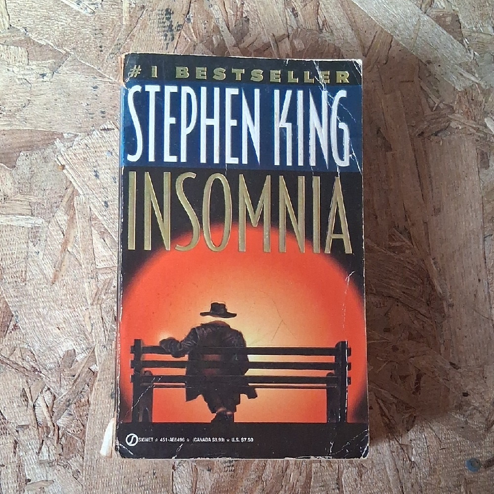 Stephen King Insomnia - Orange Cover Paperback